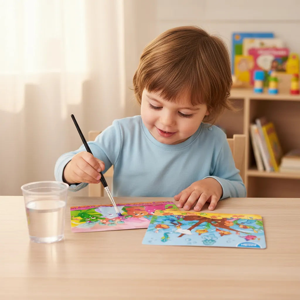 Set Hojas Mágicas para Colorear Con agua Para Niños