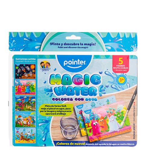 Set Hojas Mágicas para Colorear Con agua Para Niños