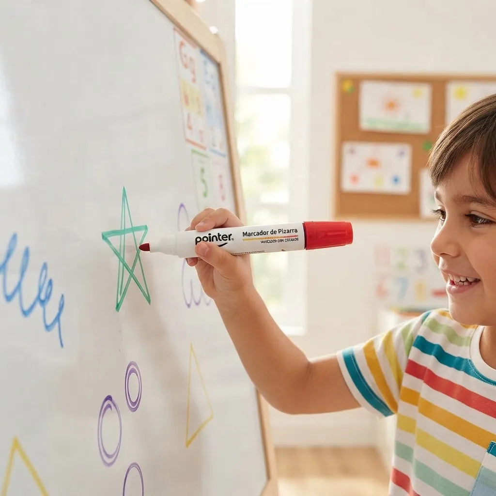 Set Marcadores Borrables Doble Punta 4 Pointer Para Niños Adultos