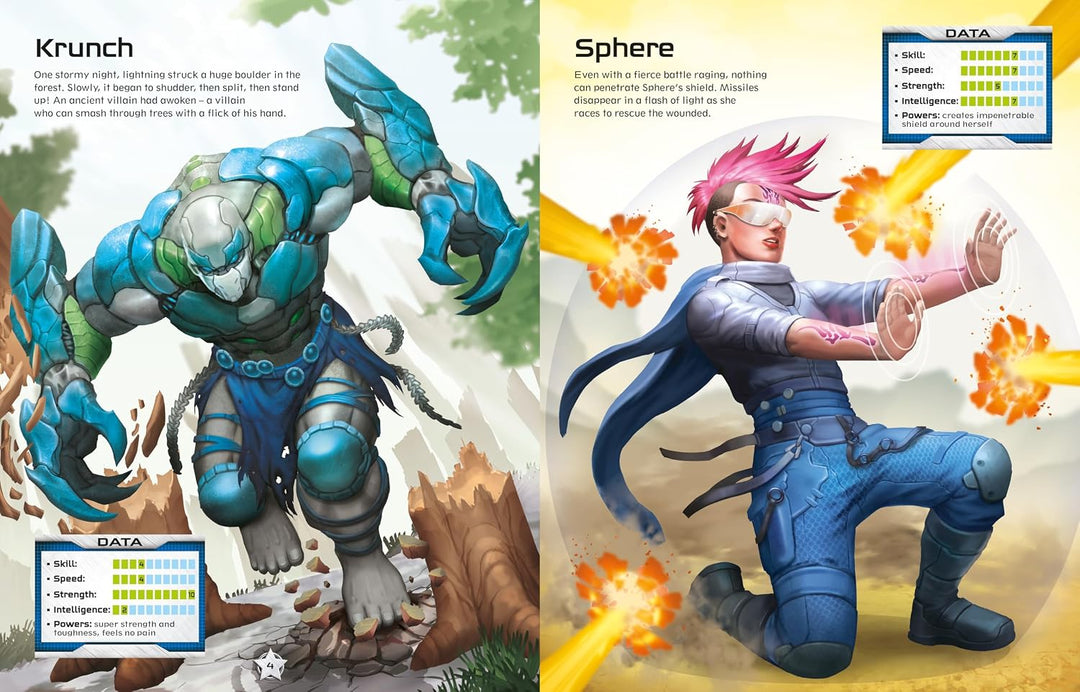 Libro de Stickers Crea tus Propias Superheroes Para Niños