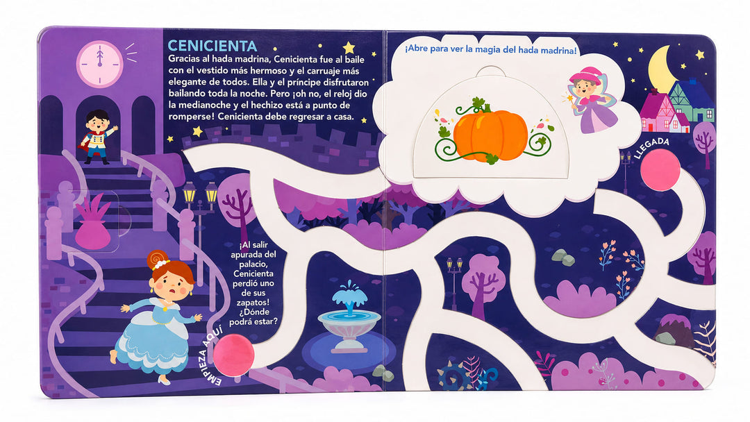 Libro Interactivo Cuentos de Hadas Traza y Encuentra Para Niños