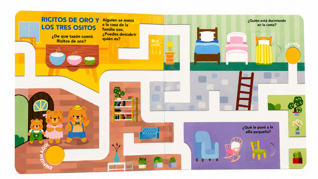 Libro Interactivo Cuentos de Hadas Traza y Encuentra Para Niños