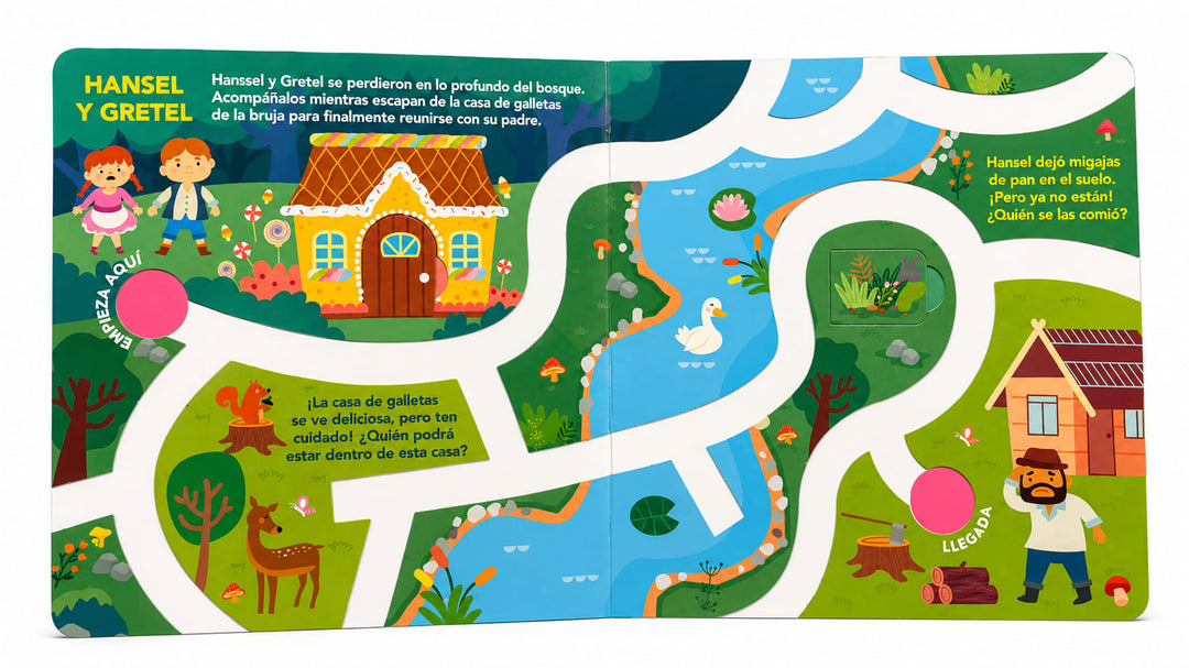 Libro Interactivo Cuentos de Hadas Traza y Encuentra Para Niños