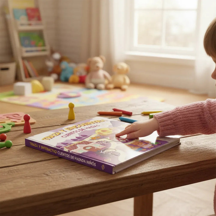 Libro Interactivo Cuentos de Hadas Traza y Encuentra Para Niños