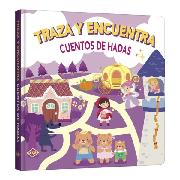 Libro Interactivo Cuentos de Hadas Traza y Encuentra Para Niños