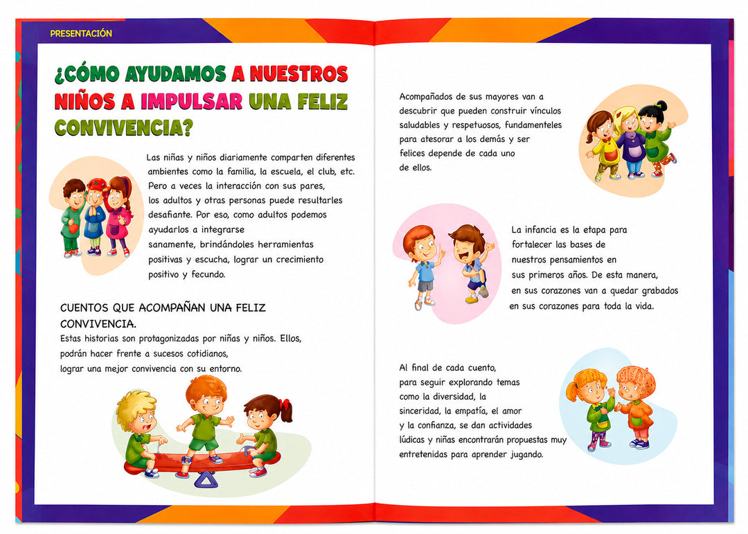 Libro Educativo Cuentos Una Feliz Convivencia Para Niños