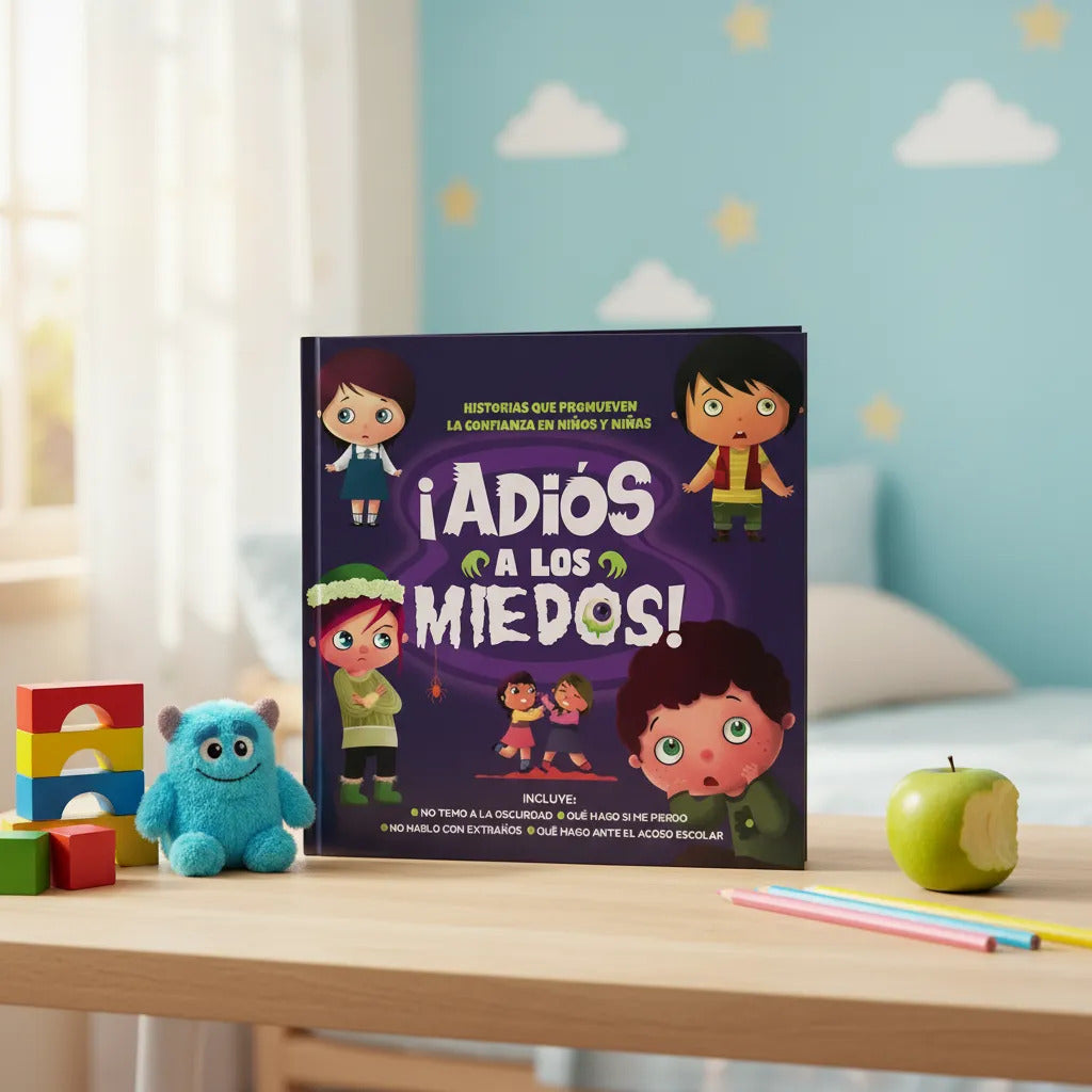 Libro Ilustrado Educativo ¡Adiós a los Miedos! Para Niños