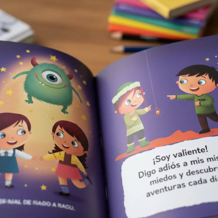 Libro Ilustrado Educativo ¡Adiós a los Miedos! Para Niños