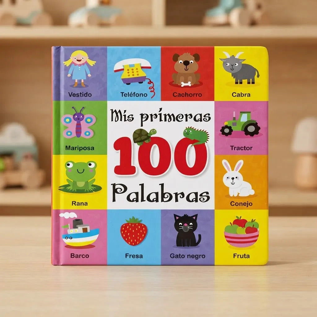 Libro Educativo Mis Primeras 100 Palabras Para Niños