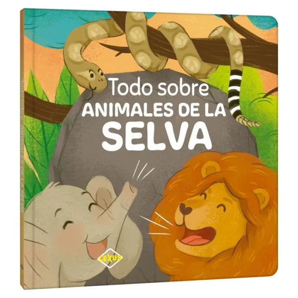 Libro Didáctico Todo Sobre  Animales De La Selva Para Niños