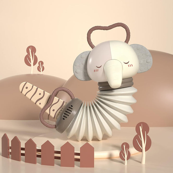 Juguete Sensorial Musical Acordeón Elefante Para Niños