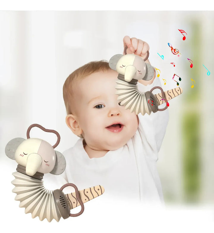 Juguete Sensorial Musical Acordeón Elefante Para Niños