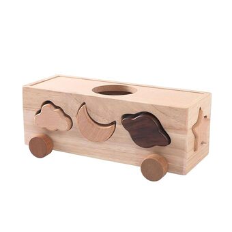 Juguete Clasificador de Formas Coche en Madera Para Niños