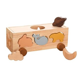 Juguete Clasificador de Formas Coche en Madera Para Niños