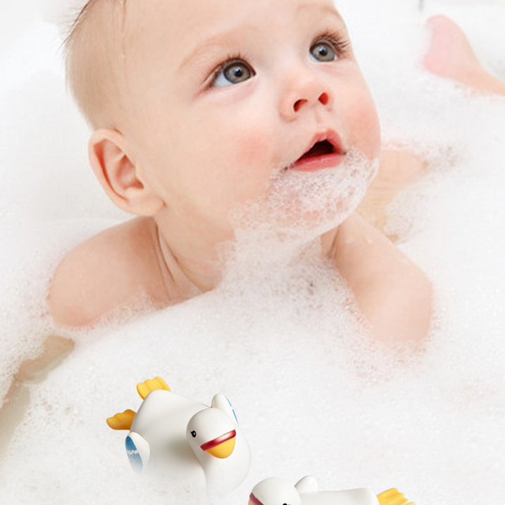 Juguete de Baño Cisne de Cuerda Para Niños Bebés