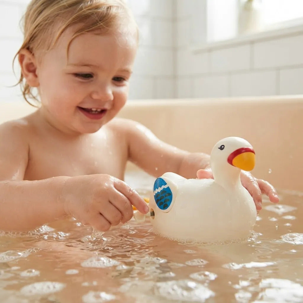 Juguete de Baño Cisne de Cuerda Para Niños Bebés