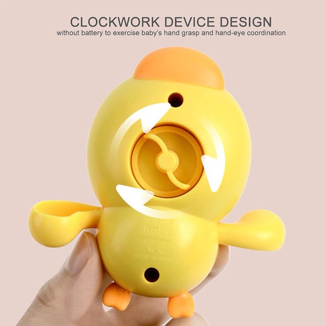 Juguete de Baño Patito Amarillo con Cuerda Para Niños