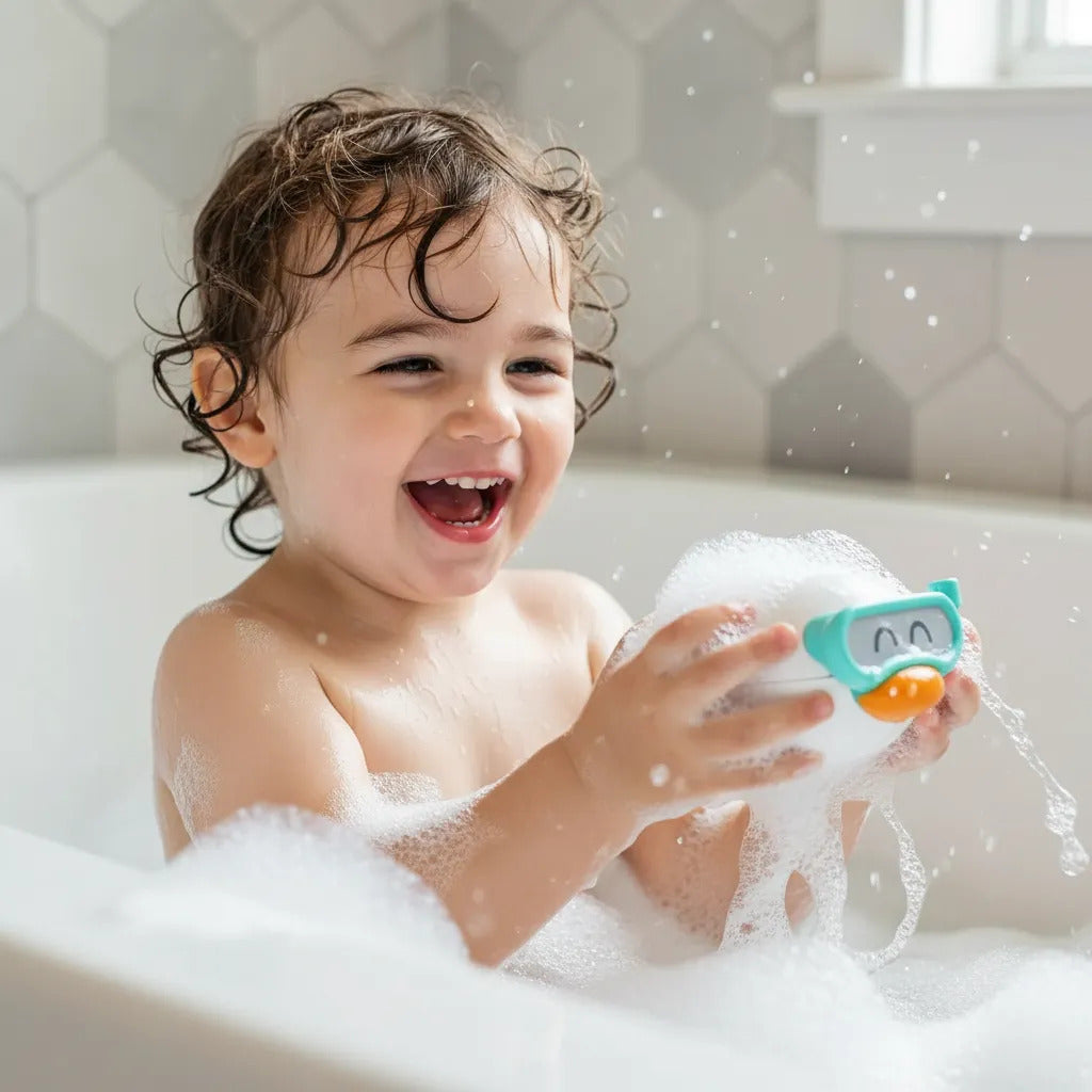 Juguete de Baño Flotante Patito Blanco Para Niños