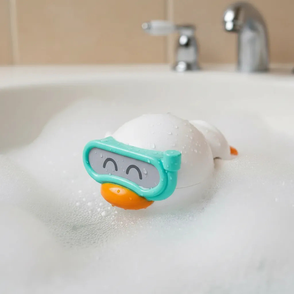 Juguete de Baño Flotante Patito Blanco Para Niños