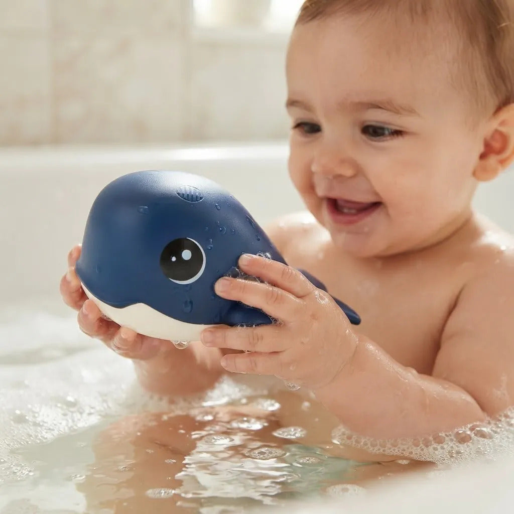 Juguete De Baño Ballena A Cuerda Para Bebés Niños
