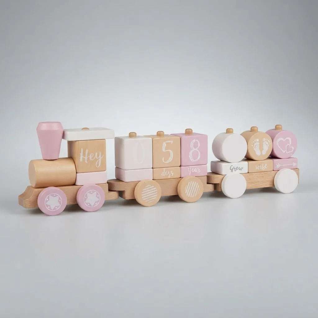 Juguete Educativo Tren de Madera Para Niños
