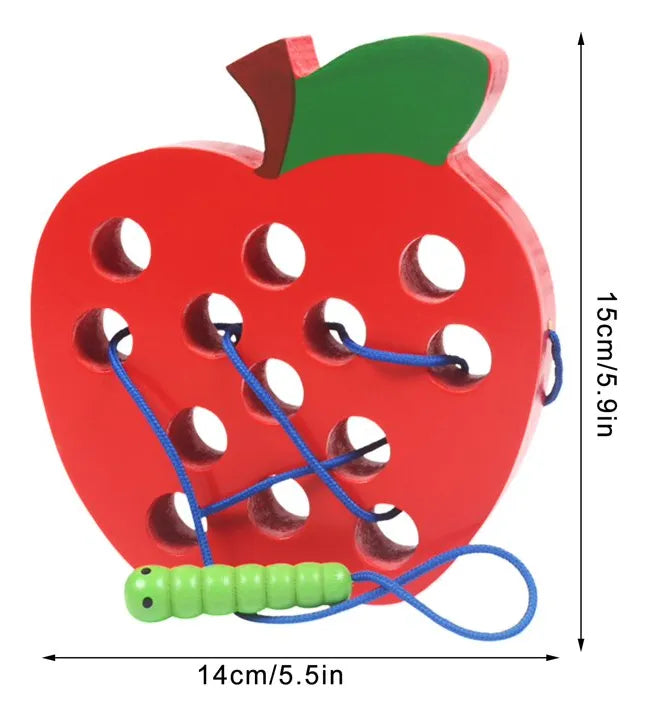 Juguete Didáctico Motricidad Manzana Encajar para Niños