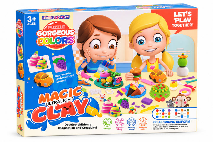 Set de Cocina Infantil Plastilina y Accesorios Para Niños