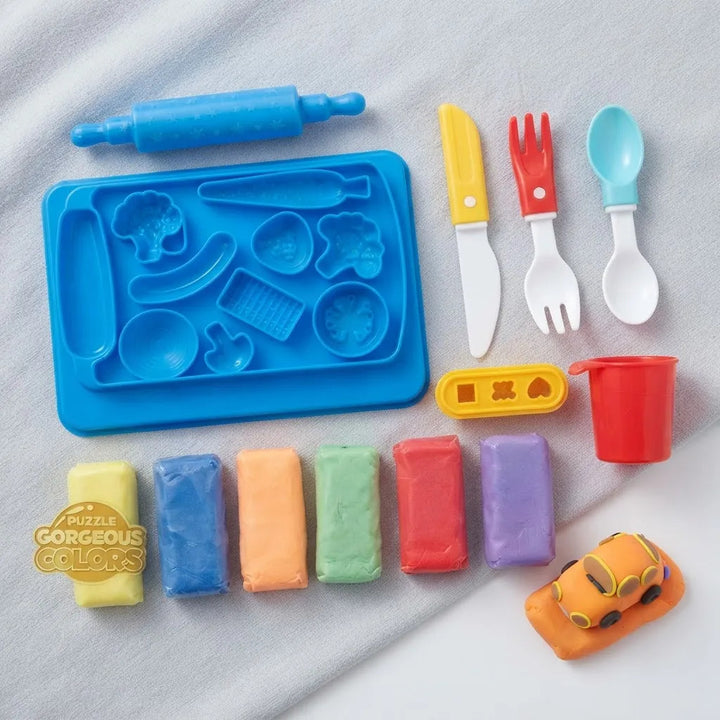 Set de Cocina Infantil Plastilina y Accesorios Para Niños
