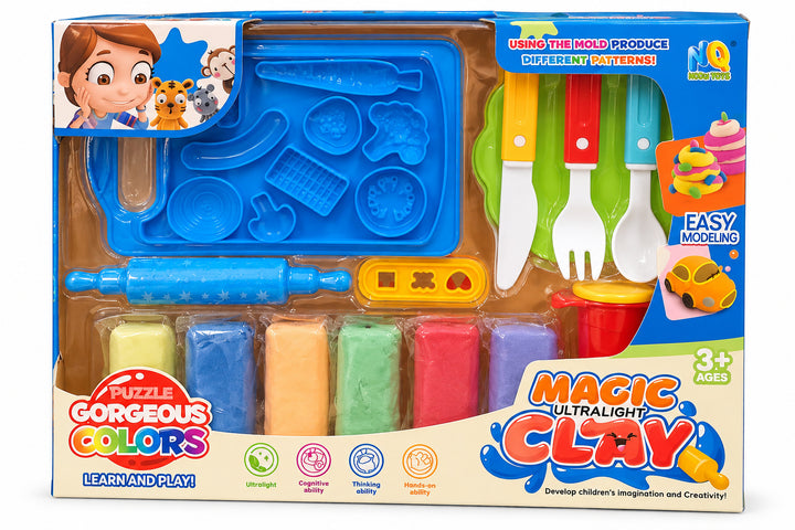 Set de Cocina Infantil Plastilina y Accesorios Para Niños