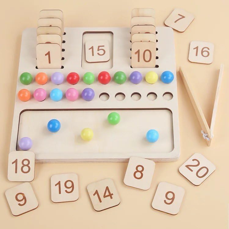 Juego Didáctico Tablero de Números y Aritmética Para Niños