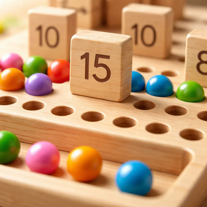 Juego Didáctico Tablero de Números y Aritmética Para Niños