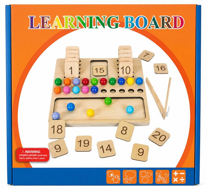 Juego Didáctico Tablero de Números y Aritmética Para Niños