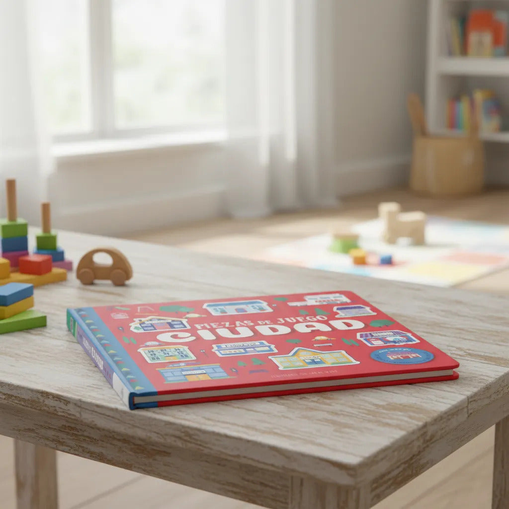 Libro Interactivo la Ciudad Con Piezas Lexus Para Niños