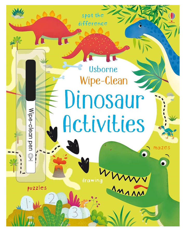 Libro Educativo actividades Dinosaurios Reutilizable Para Niños