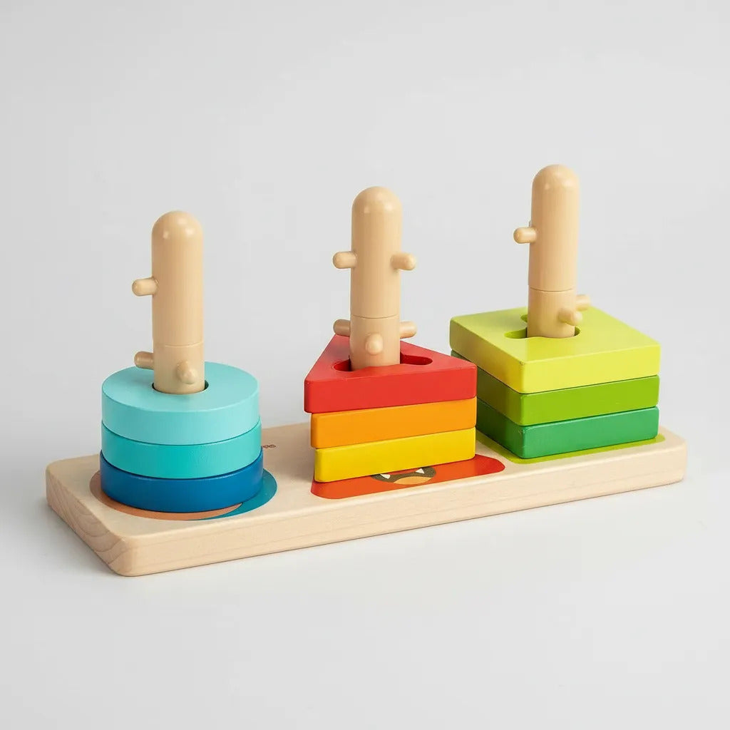 Juguete Didáctico Madera Clasificador Formas Para Niños