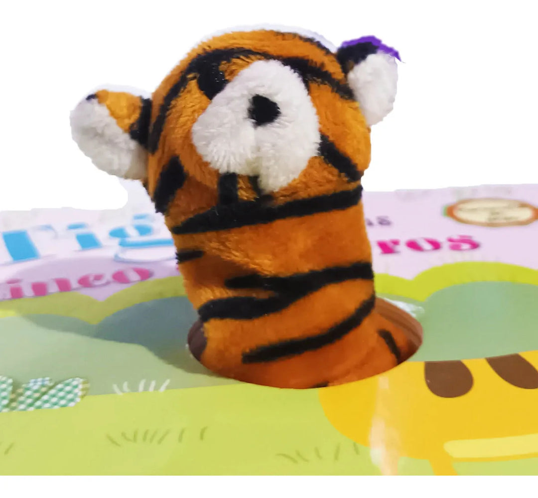 Libro Interactivo Tigre y Sus Cinco Cachorros con Títere Para Niños