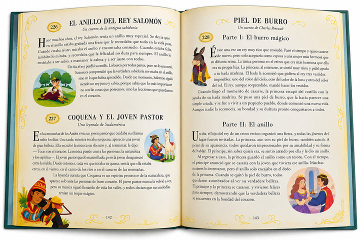 Libro Ilustrado Cuentos de Hadas Tesoro Lexus Para Niños