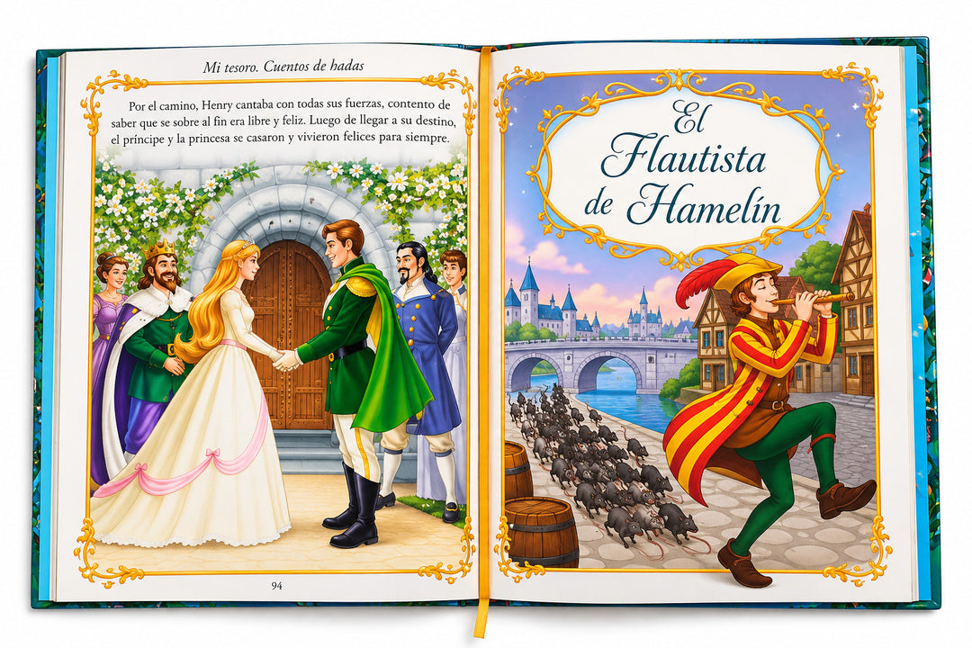 Libro Ilustrado Cuentos de Hadas Tesoro Lexus Para Niños