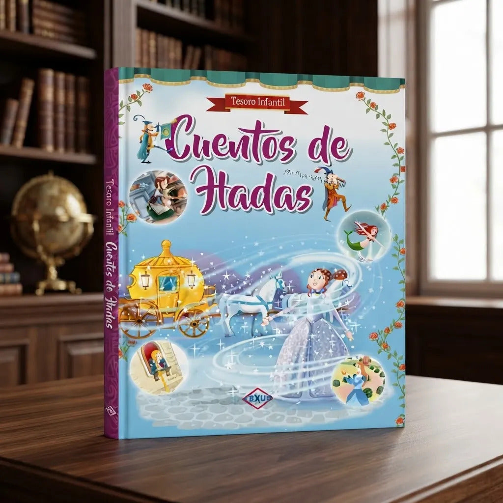 Libro Ilustrado Cuentos de Hadas Tesoro Lexus Para Niños