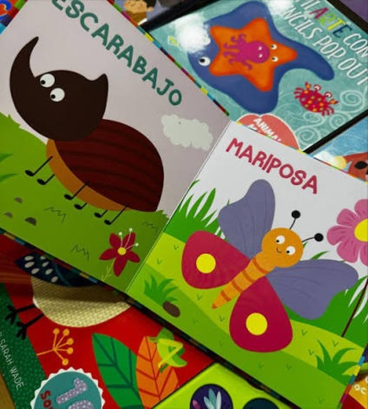 Libro Didáctico con Relieve Insectos Para Niños