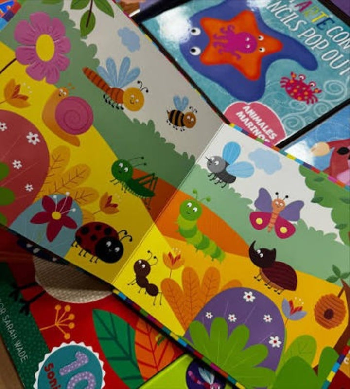 Libro Didáctico con Relieve Insectos Para Niños