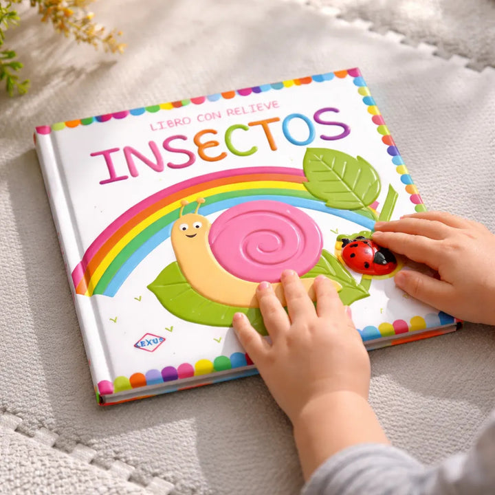 Libro Didáctico con Relieve Insectos Para Niños