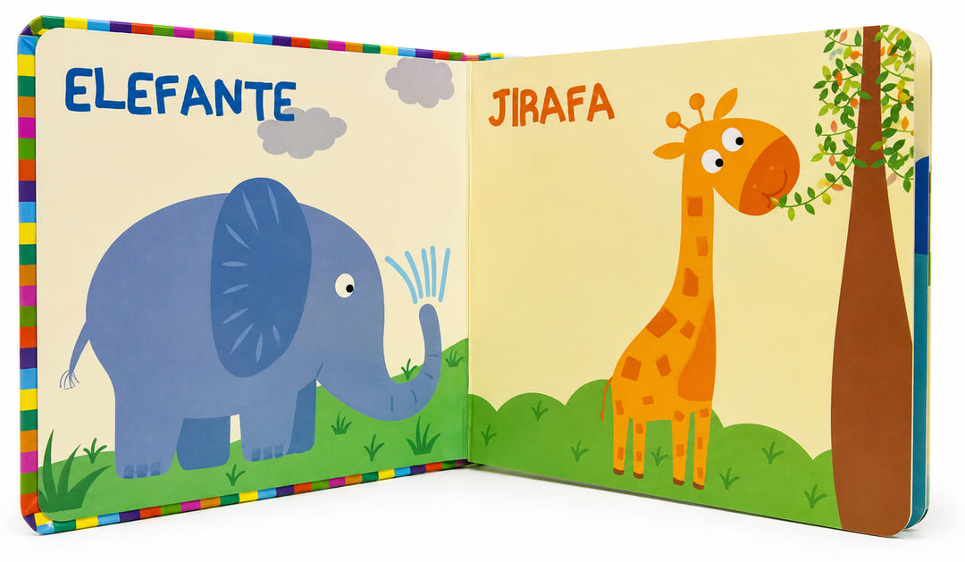 Libro con Relieve Animales de la Selva Lexus Para Niños