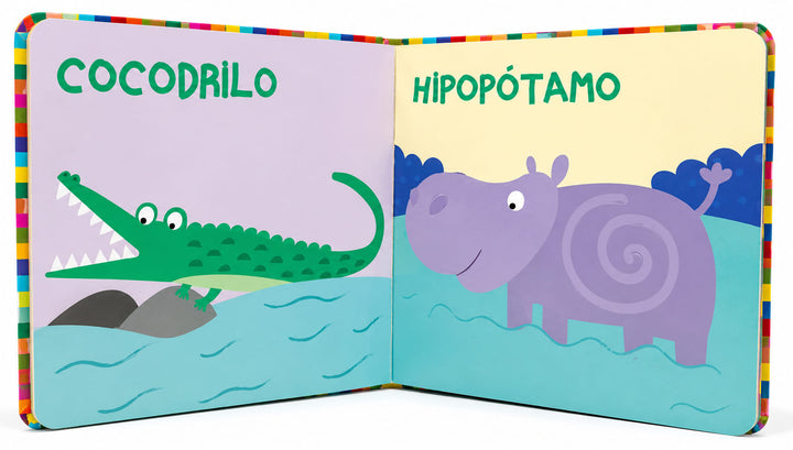 Libro con Relieve Animales de la Selva Lexus Para Niños