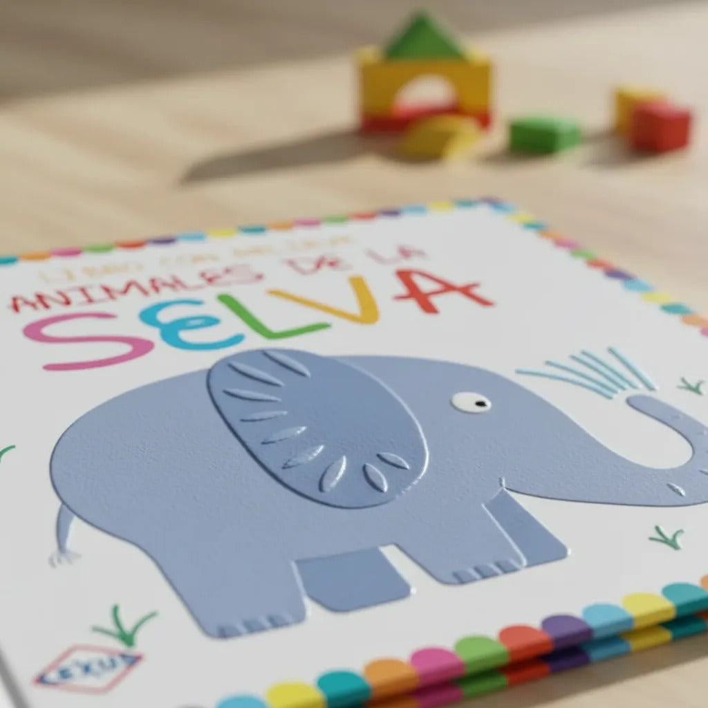 Libro con Relieve Animales de la Selva Lexus Para Niños