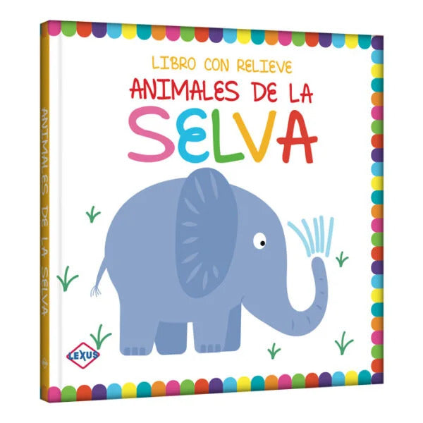 Libro con Relieve Animales de la Selva Lexus Para Niños