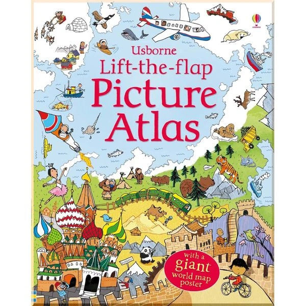 Atlas Educativo Interactivo Solapas Mapa Mundo Usborne Para Niños