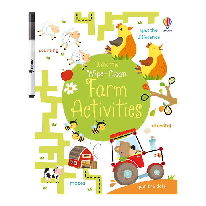 Libro Didáctico Borrable Actividades De La Granja Para Niños