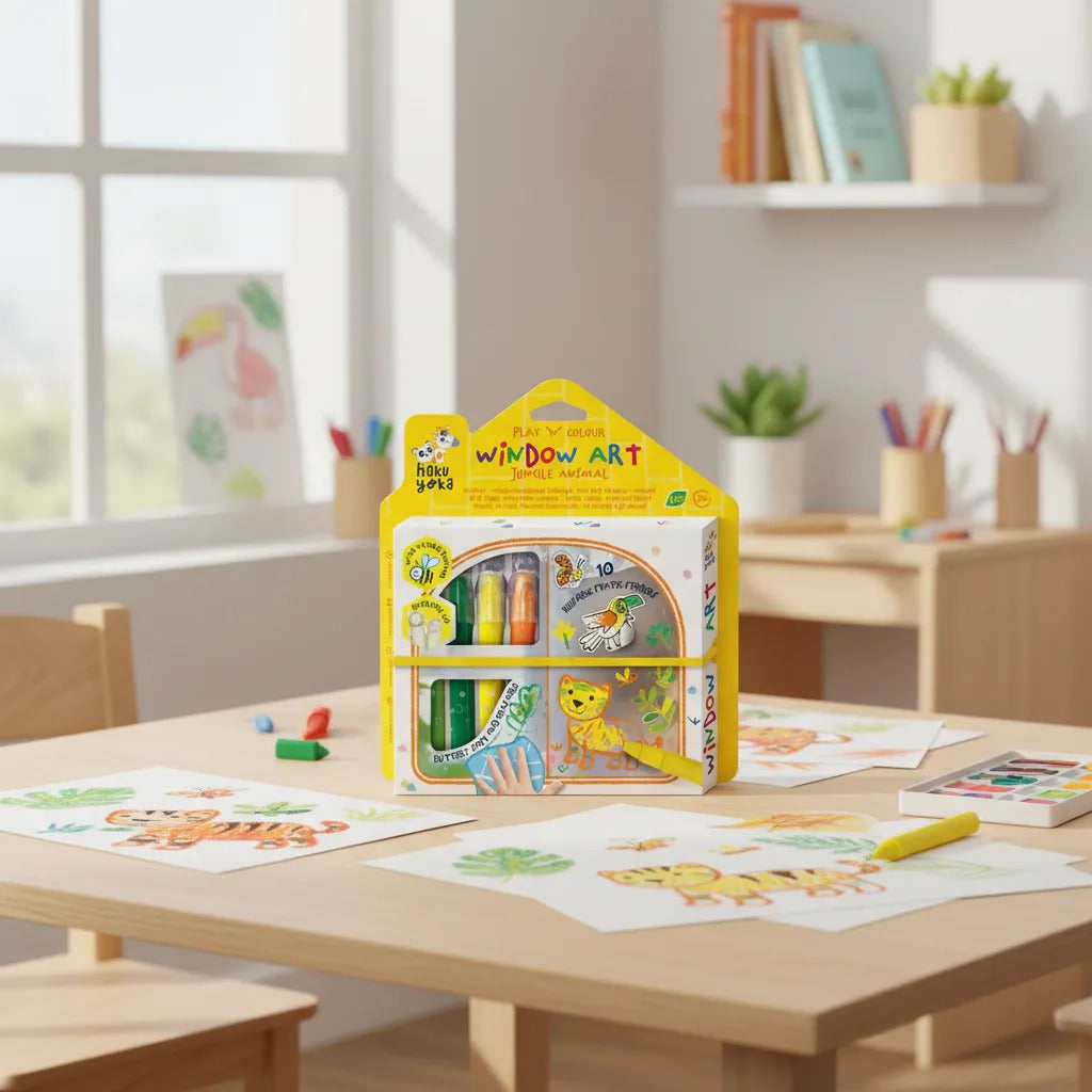 Crayones de Cera Animales De La Jungla Para Niños