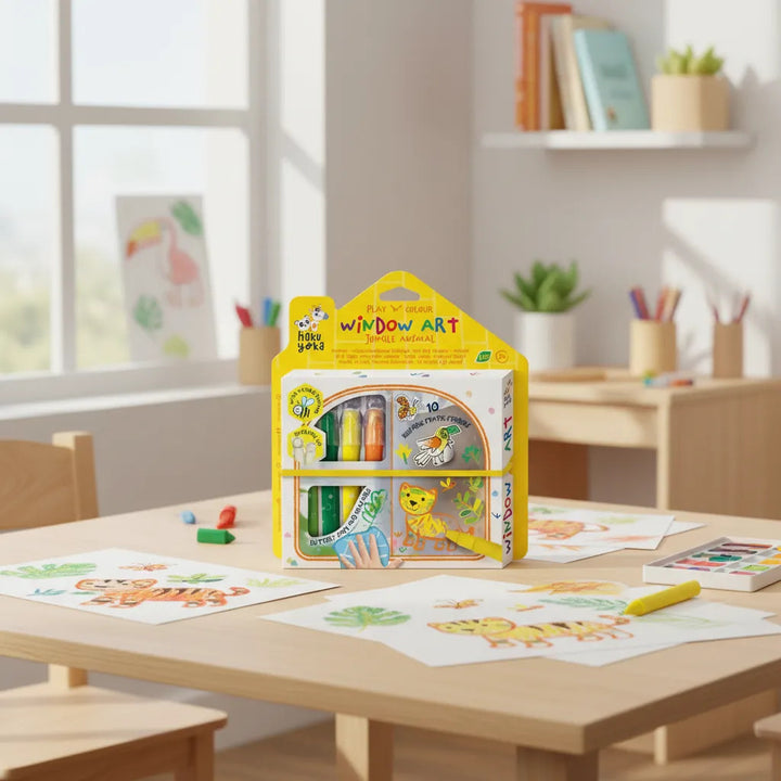 Crayones de Cera Animales De La Jungla Para Niños